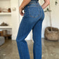 Judy Blue Full Size High Waist Front Seam Detail Straight Jeans