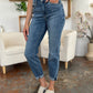 Judy Blue Full Size Cuffed Hem Slim Jeans