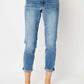 Judy Blue Full Size Cuffed Hem Slim Jeans