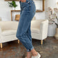 Judy Blue Full Size Cuffed Hem Slim Jeans