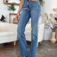 Judy Blue Full Size Mid-Rise Waist Straight Jeans