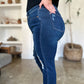 Judy Blue Full Size High Waist Rigid Magic Heavy Destroy Straight Jeans