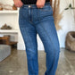 Judy Blue Full Size High Waist Front Seam Detail Straight Jeans